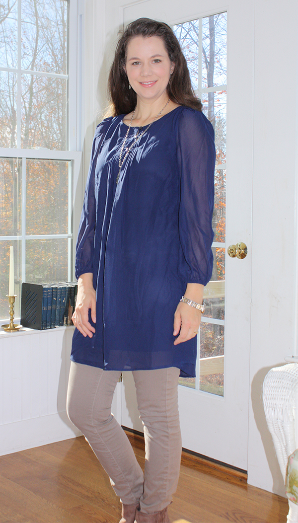 navy-chiffon-dress-jeans