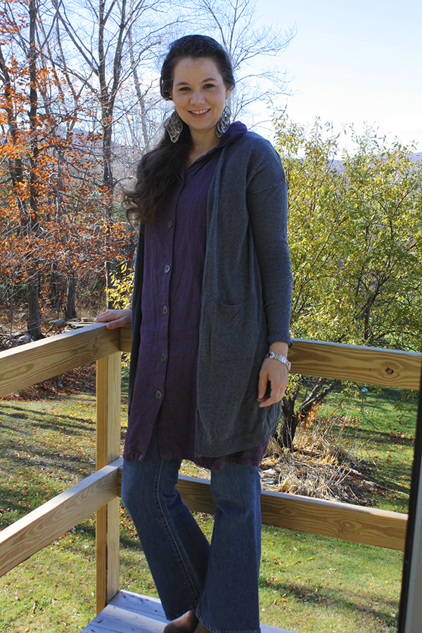 purple-dress-cardigan-jeans