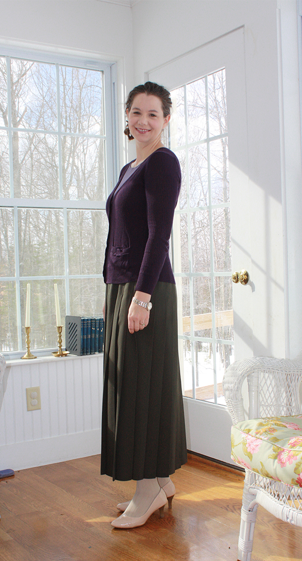 purple-sweater-pleated-skirt