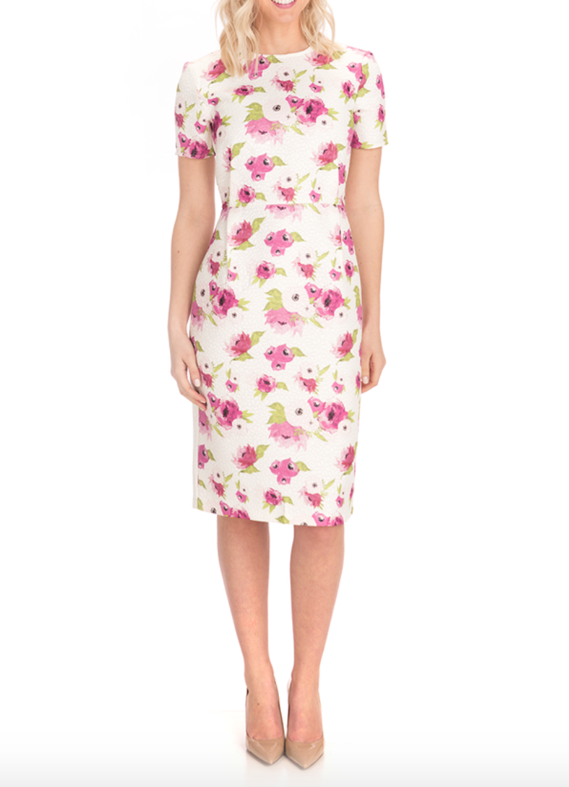 classic floral dress for Easter