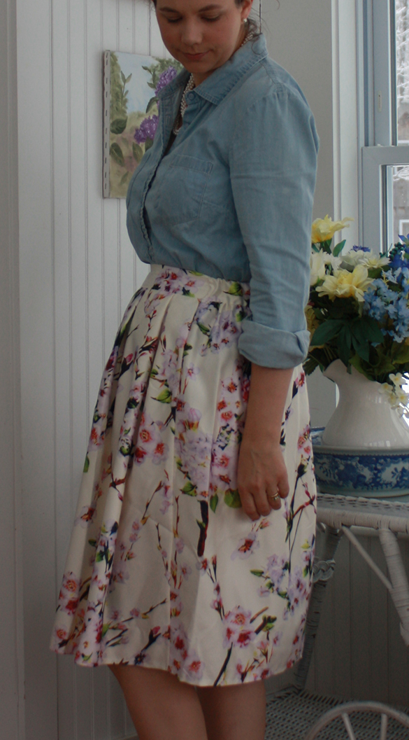 Spring Skirts to Pair with Chambray - Mud Boots and Pearls
